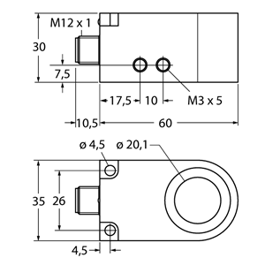 德国TURCK图尔克电感式传感器BI20R-W30-DAP6X-H1141