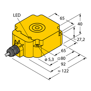 德国TURCK图尔克电感式传感器NI60-Q80-Y1X