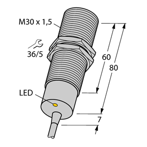德国TURCK图尔克电感式传感器BI10-M30-AP6X/S120