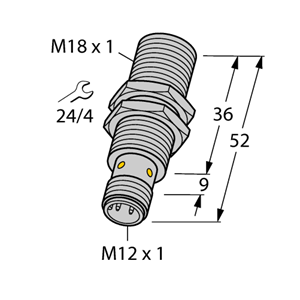德国TURCK图尔克电感式传感器BI8U-EM18WD-VP6X-H1141/3GD
