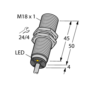 德国TURCK图尔克电感式传感器BI8-M18-VP6X