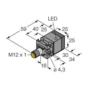 德国TURCK图尔克电感式传感器BI10U-CA25-AP6X2-H1141