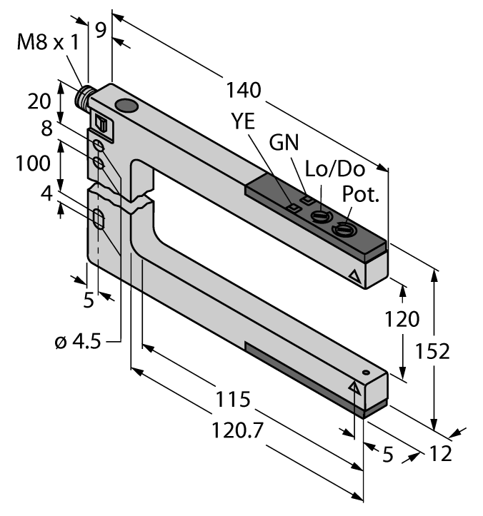德国TURCK图尔克光电传感器SLM120B6Q