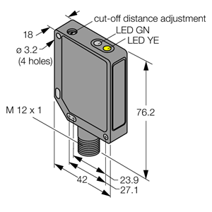 德国TURCK图尔克光电传感器QMT42VP6AFV400Q