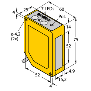德国TURCK图尔克光电传感器Q60VR3AFV1000 W/30
