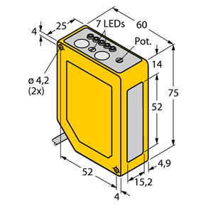 德国TURCK图尔克光电传感器Q60BB6LAF1400