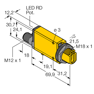 德国TURCK图尔克光电传感器SM2A312FQD