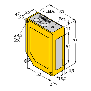 德国TURCK图尔克光电传感器Q60BB6AFV1000Q