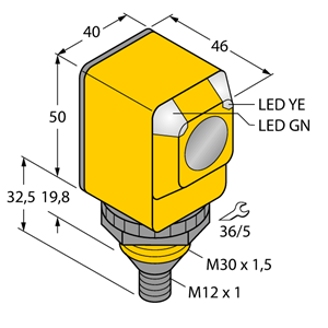 德国TURCK图尔克光电传感器Q40SN6FF400Q2