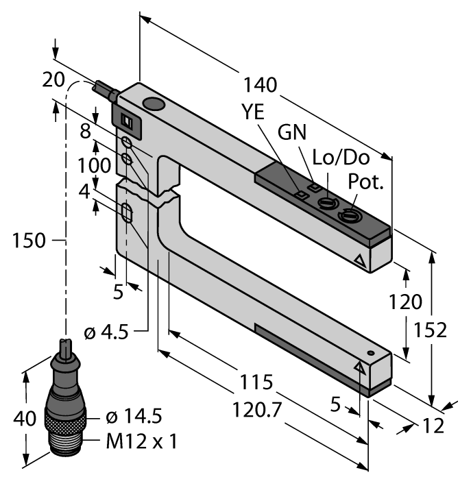 德国TURCK图尔克光电传感器SLM120B6QPM