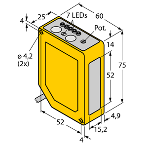 德国TURCK图尔克光电传感器Q60VR3AF2000Q1