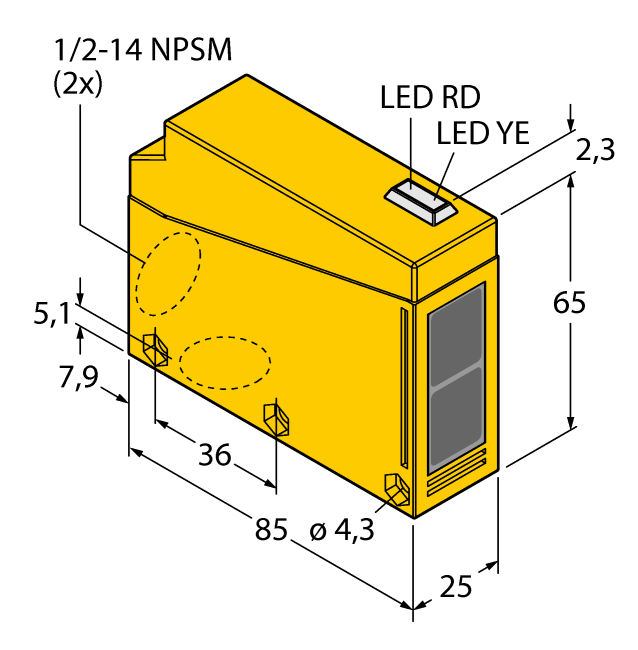 德国TURCK图尔克光电传感器Q85BB62LP-B