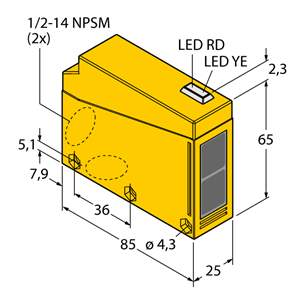 德国TURCK图尔克光电传感器Q85BB62LP-B