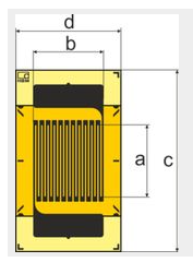 德国HBM测量栅丝焊盘直片应变片1-LY8x-0.6/120#