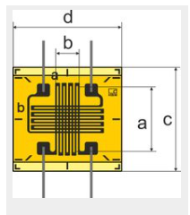 德国HBM带两个栅丝的T型应变花1-XY9x-1.5/120