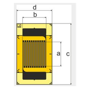 德国HBM测量栅丝焊盘直片应变片1-LY8x-0.6/120#