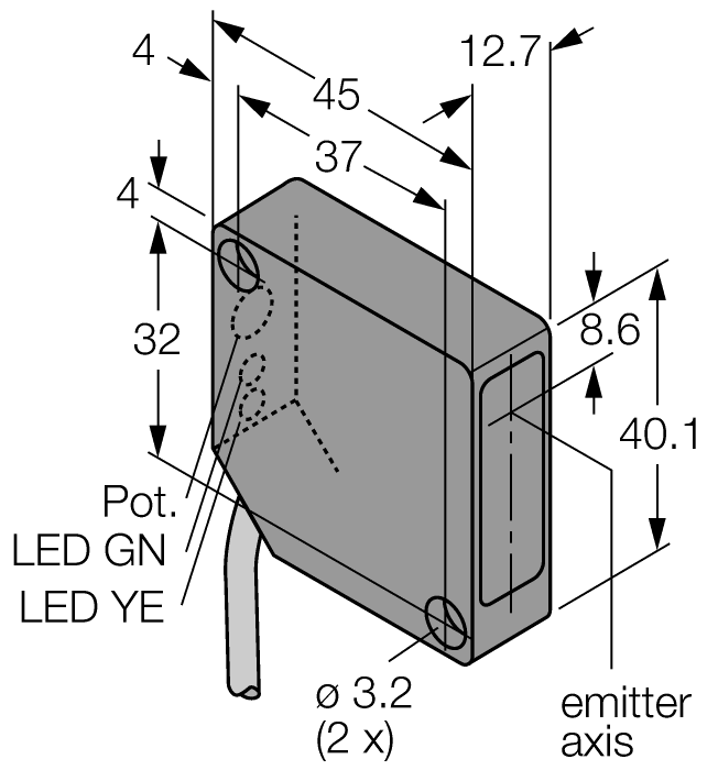 德国TURCK图尔克光电传感器PD45VP6C200