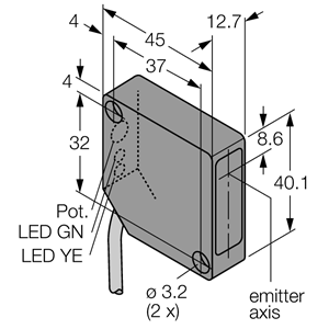 德国TURCK图尔克光电传感器PD45VP6C100