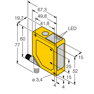 德国TURCK图尔克光电传感器Q50BVPQPMA