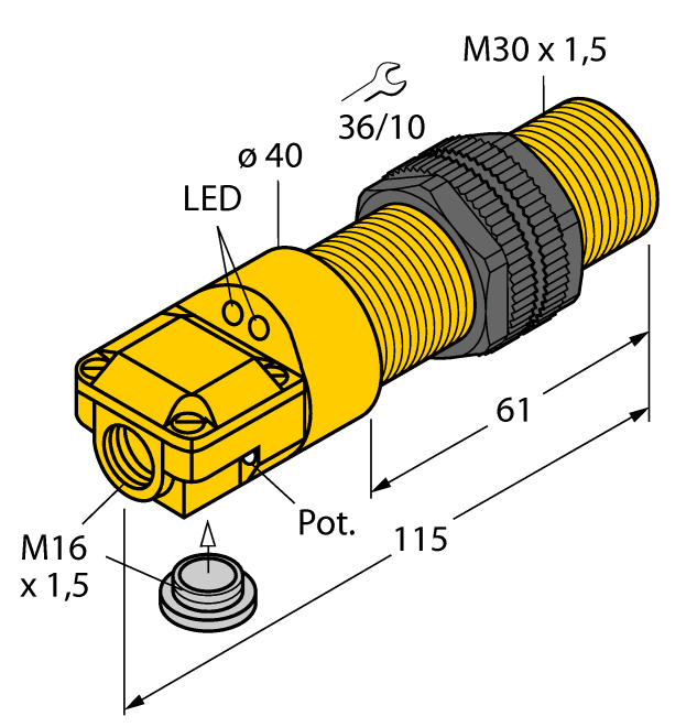 德国TURCK图尔克电容式传感器BC10-P30SR-VN4X2