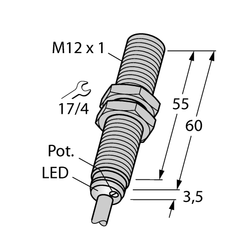 德国TURCK图尔克电容式传感器BC3-M12-AN6X
