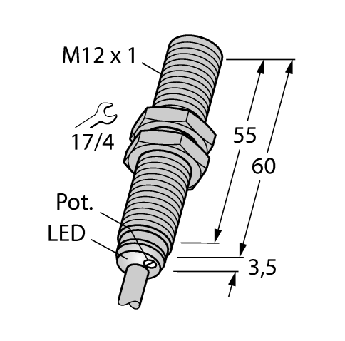 德国TURCK图尔克电容式传感器BIM-M12E-AG4X