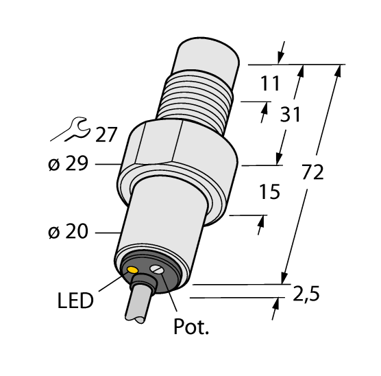 德国TURCK图尔克电容式传感器BC5-S185-AP4X-0.2-RS4T