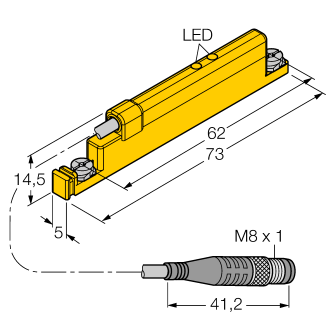 德国TURCK图尔克电容式传感器WIM45-UNTL-LIU5X2-0.3-PSG4M