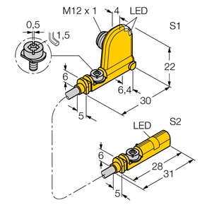 德国TURCK图尔克电容式传感器BIM-UNT-0.3-UNT-2AP6X3-H1141