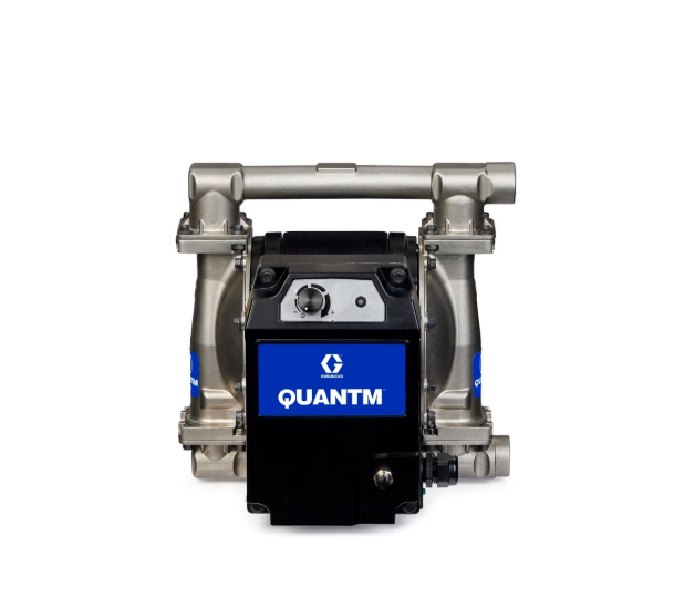 美国GRACO固瑞克 QUANTM i30、1 英寸 NPT、不锈钢电动隔膜泵、FluxCore 驱动器、240 VAC 1Φ、铝制中心体、SS 阀座、SS 阀球、PS 隔膜 TE30-0175