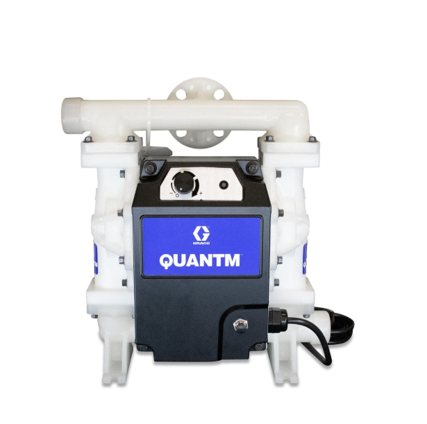 美国GRACO固瑞克 QUANTM i30、1 英寸法兰、聚丙烯电动隔膜泵、FluxCore 驱动器、240 VAC 1Φ、铝制中心体、SS 阀座、SS 阀球、PS 隔膜  TE30-0265