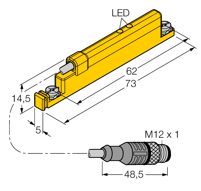 德国TURCK图尔克线性位置传感器WIM45-UNTL-LIU5X2-0.3-RS4