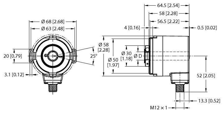 德国TURCK图尔克非接触式编码器REM-104H14E-5C13S12M-H1181