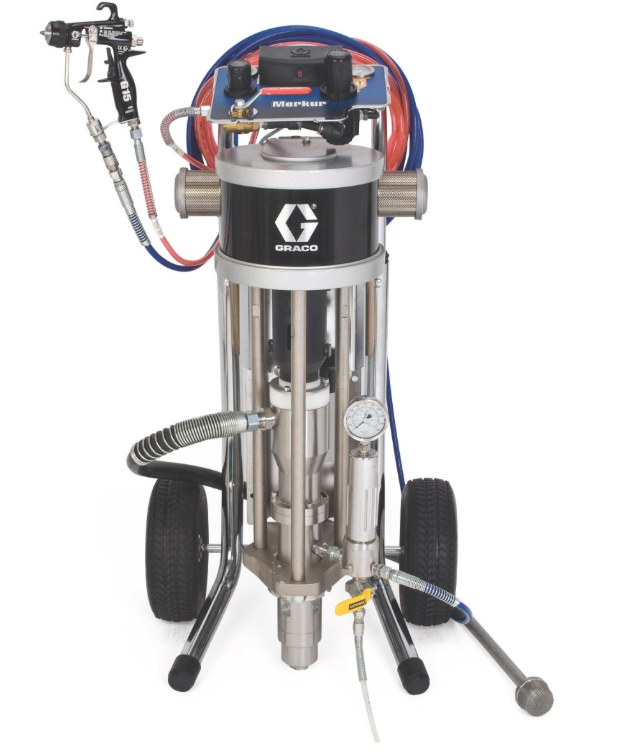 美国GRACO固瑞克  带 U 形杯密封件的 Merkur 波纹管 15:1 比率空气辅助式无气套件 G15B73