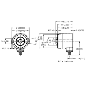 德国TURCK图尔克非接触式编码器REM-104HA1E-5C13S12M-H1181