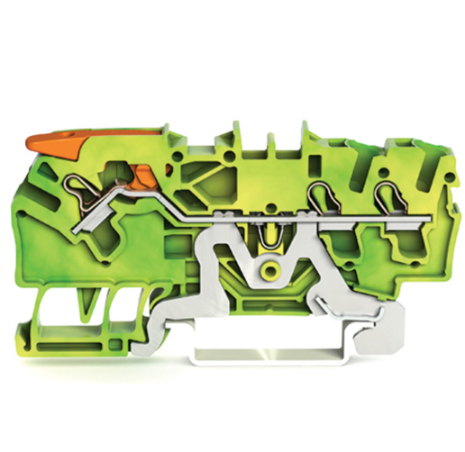 德国WAGO万可 2102-1307 接地接线端子 带杠杆和开放式工具槽