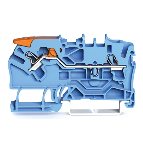 德国WAGO万可 2102-1204 馈通接线端子 带杠杆和开放式工具槽