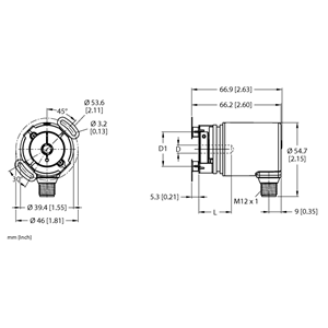 德国TURCK图尔克非接触式编码器REM-102B10E-9D38B-H1151