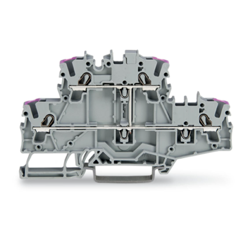 德国WAGO万可 2002-2708 双层接线端子 4芯直通接线端子