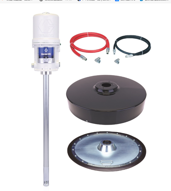 美国GRACO固瑞克 Fire-Ball® 425 系列 50:1 润滑脂泵 - 固定供料套件 225781