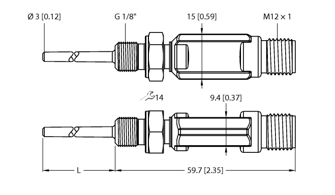 德国TURCK图尔克温度传感器TTM-103A-G1/8-LIUPN-H1140-L013