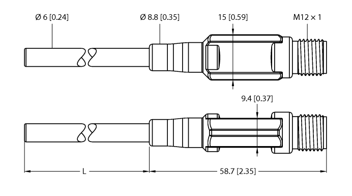 德国TURCK图尔克温度传感器TTM150C-206A-CF-LI6-H1140-L100
