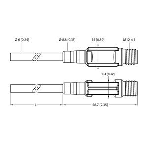 德国TURCK图尔克温度传感器TTM150C-206A-CF-LI6-H1140-L100