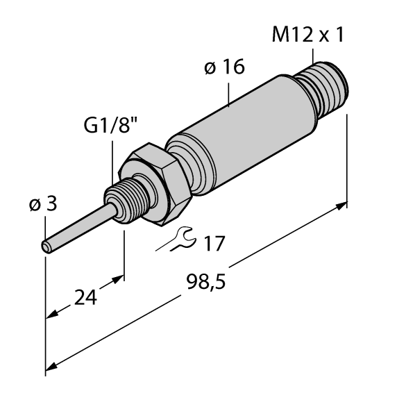 德国TURCK图尔克温度传感器TTMS-103A-G1/8-LIUPN-H1140-L024