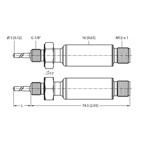 德国TURCK图尔克温度传感器TTMS-103A-G1/8-LI6-H1140-L013 40