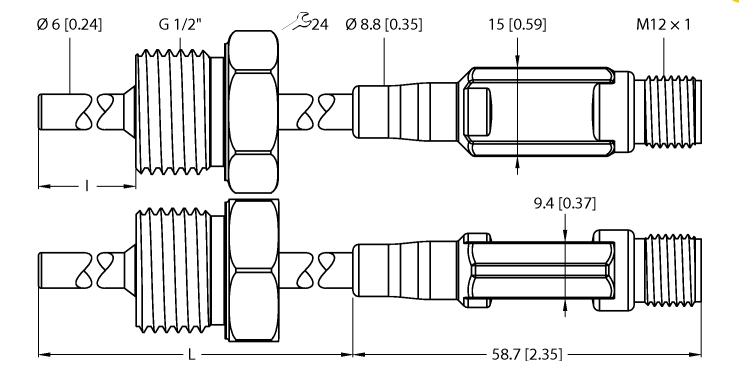 德国TURCK图尔克温度传感器TTM150C-206A-G1/2-LI6-H1140-L250-50/150C