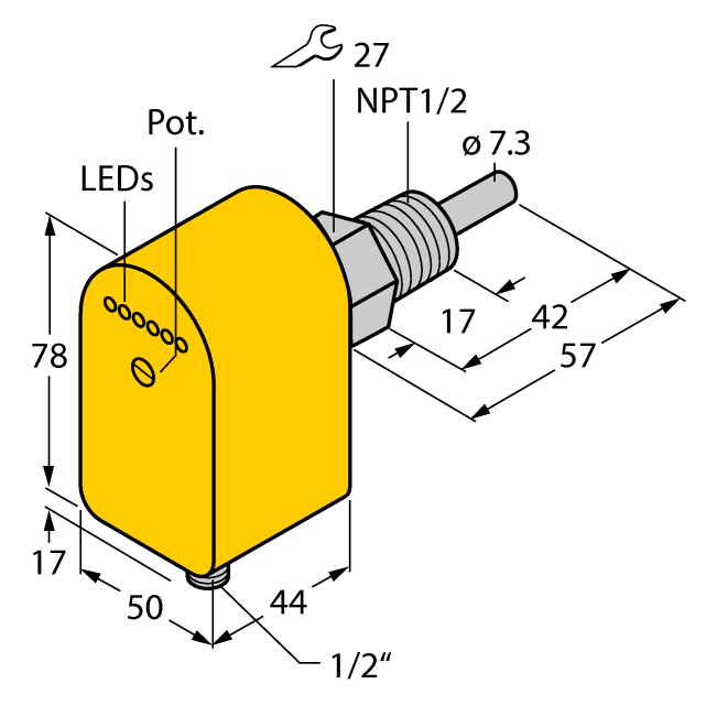 德国TURCK图尔克流量传感器FTCS-N1/2A4P-2AP8X-H1140