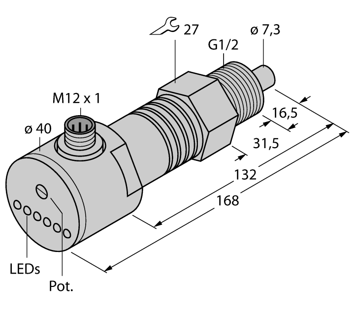 德国TURCK图尔克流量传感器FCS-GL1/2A4-AP8X-H1141/D090