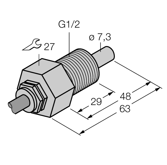 德国TURCK图尔克流量传感器FCS-GL1/2A4-NA/D100