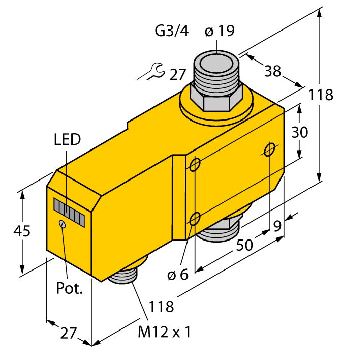德国TURCK图尔克流量传感器FCI-D20A4P-AP8X-H1141